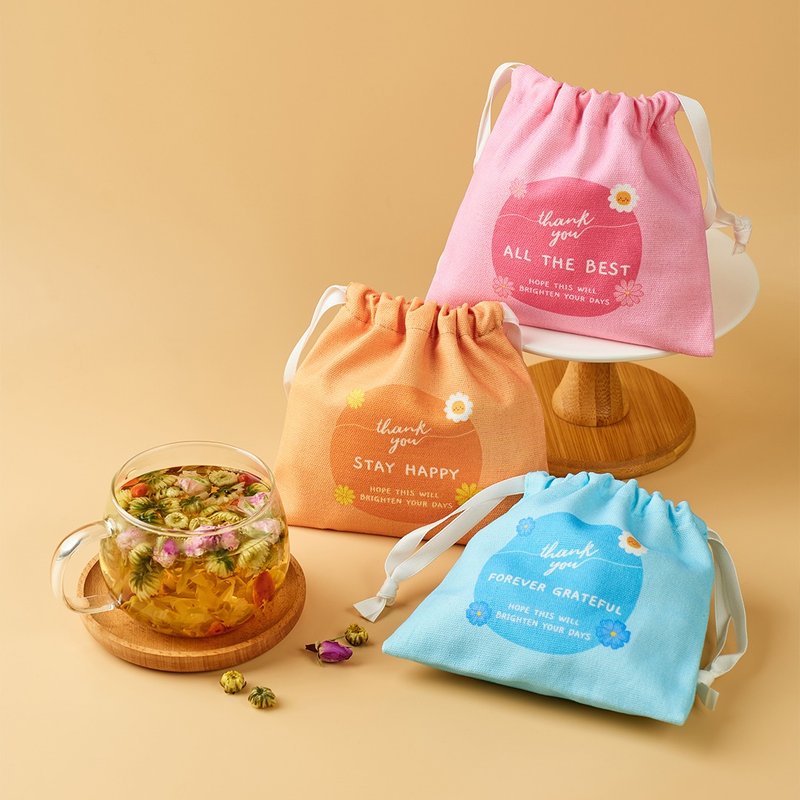 养生感谢小福袋 散水茶包 散水饼 蝴蝶酥曲奇  可混合款式 口味 - 健康/养生 - 纸 粉红色