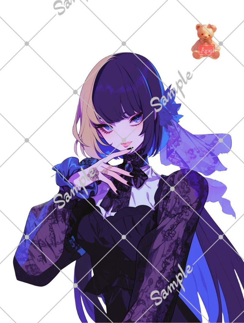 原创人物贴纸 装饰贴纸 内含5张 - 贴纸 - 纸 