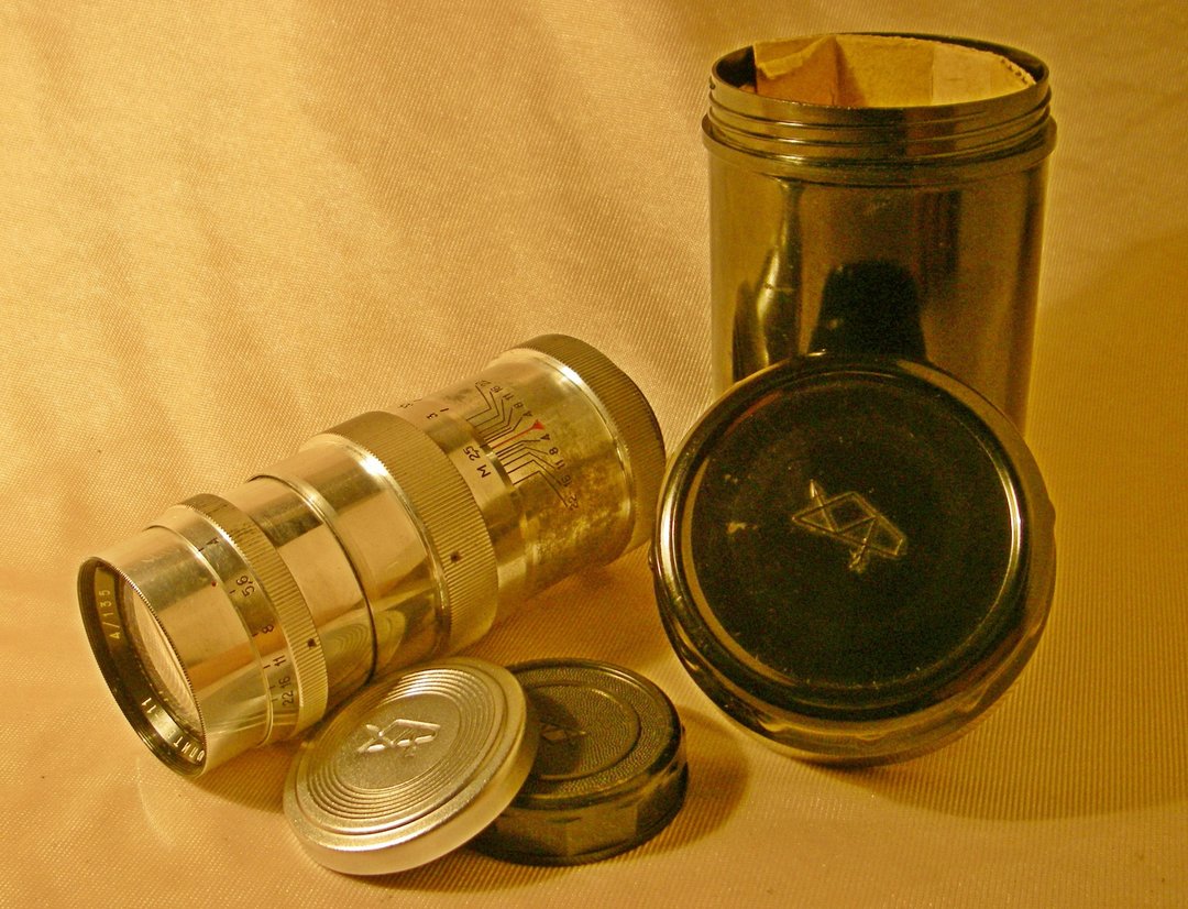 KMZ JUPITER-11 135mm f4 镜头适用于 M39 LTM Leica Zorki FED - 相机 - 玻璃 银色