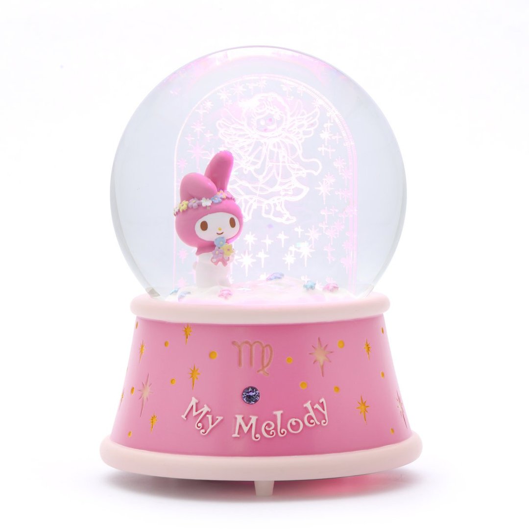 MY MELODY 处女座 水晶球音乐盒 生日 情人节 礼物 - 摆饰 - 玻璃 