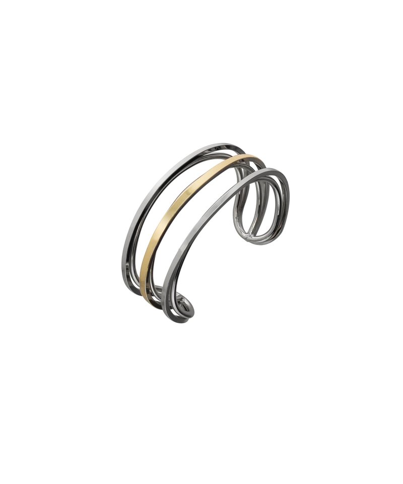 Recovery 路-交错环状手镯 (金色) - 手链/手环 - 其他金属 银色