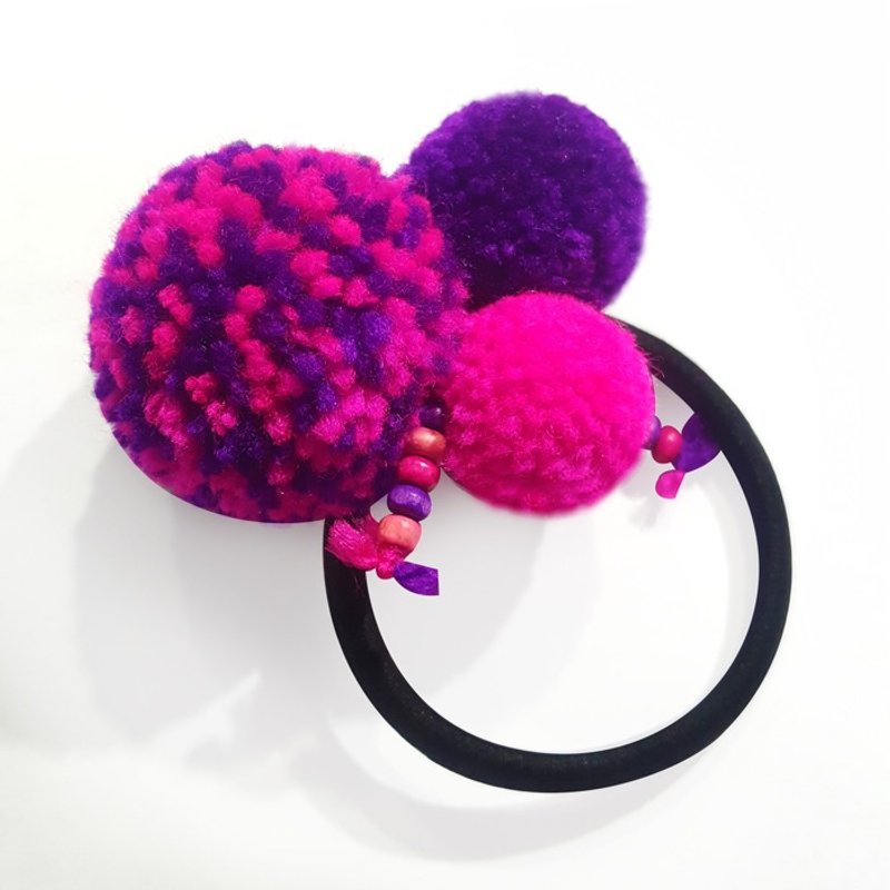 定制化 / 手工毛球发圈 / 手环 - 发饰 - 其他材质 多色