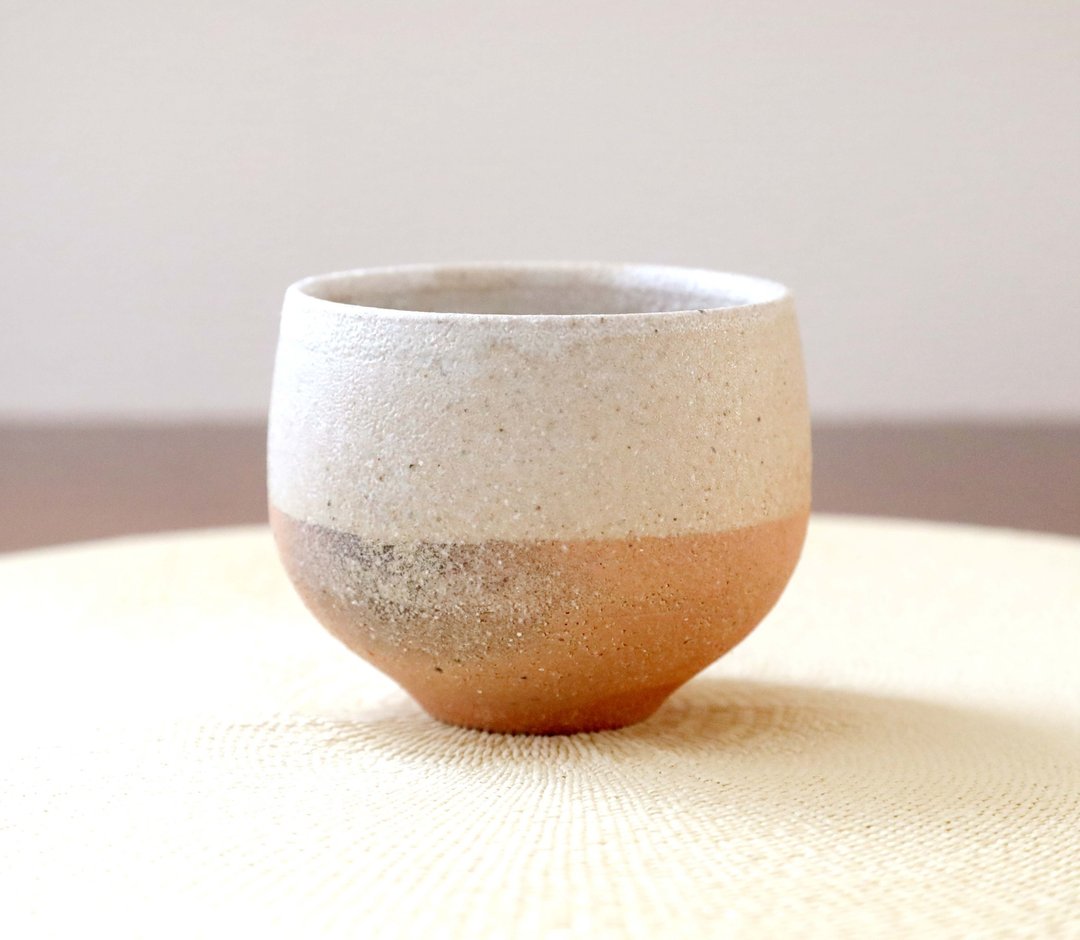柴火窑烧制/草灰釉热水只需2 - 酒杯/酒器 - 陶 橘色