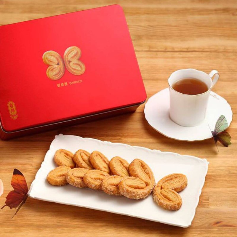奇华饼家-蝴蝶酥礼盒 - 手工饼干 - 其他材质 红色