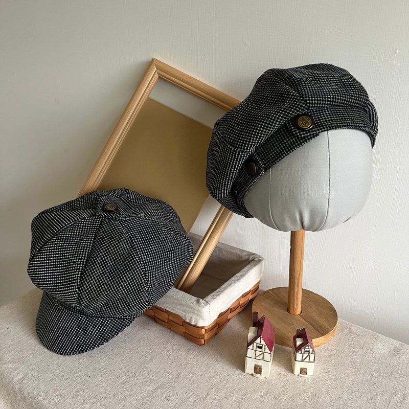 新品【EMANATE】古着改制毛料贝雷帽 / 报童帽*各限量 1 顶* - 帽子 - 其他人造纤维 绿色