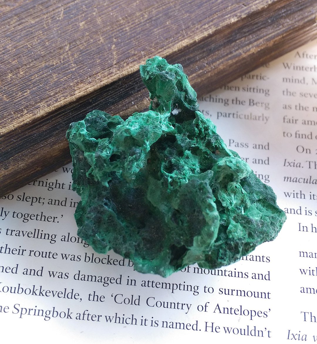 Malachite  刚果产地 丝绒 孔雀石 天然矿石 原矿 - 摆饰 - 其他材质 
