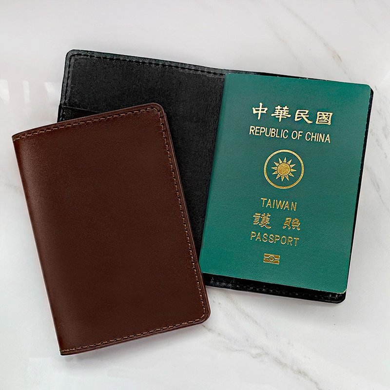 【交换礼物】【圣诞礼物】真皮旅游经典卡套护照夹 - 护照夹/护照套 - 真皮 