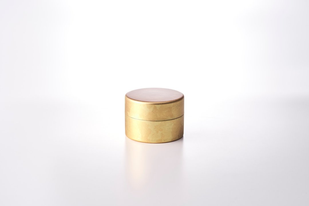 漆磨 Shi0moa 月袷 tsukiawase 茶筒 (S) - 其他 - 不锈钢 金色