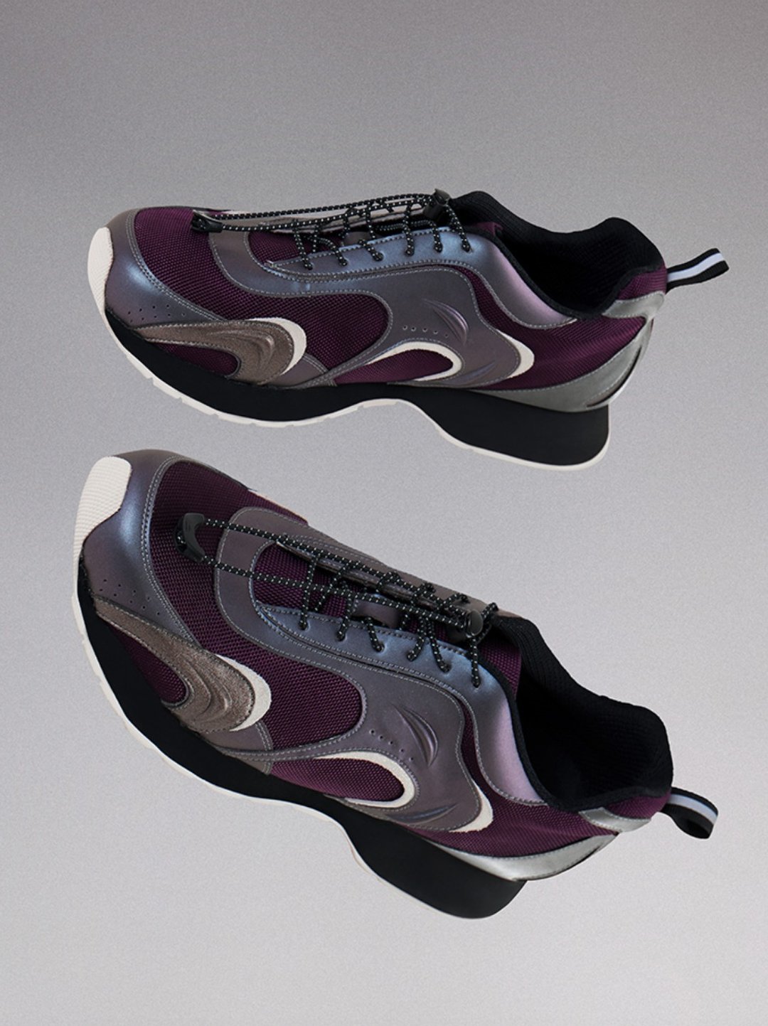 Ripple Sneaker 水波纹细橡筋运动休闲鞋 - 男款休闲鞋 - 其他材质 紫色