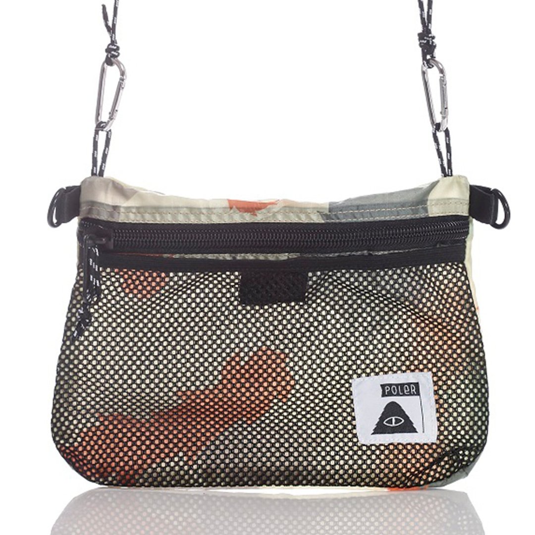 日韩限定 POLER STUFFABLE POUCH 轻便侧背袋 芥末迷彩 - 侧背包/斜挎包 - 聚酯纤维 多色