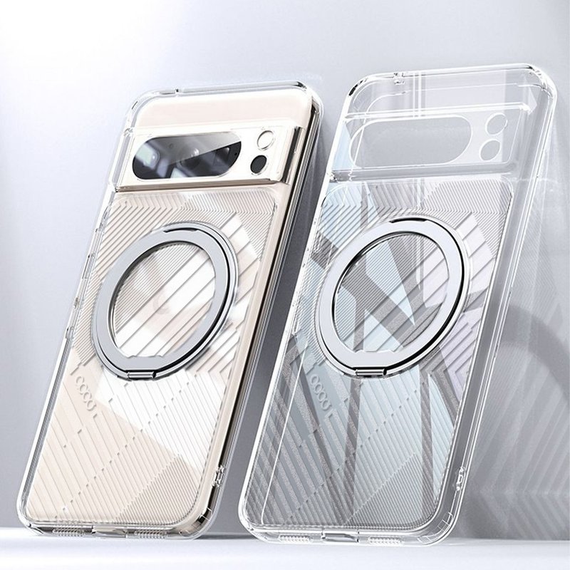 apbs Google Pixel 9/8系列 浮雕感360旋转磁吸立架手机壳-转折 - 手机壳/手机套 - 其他材质 多色