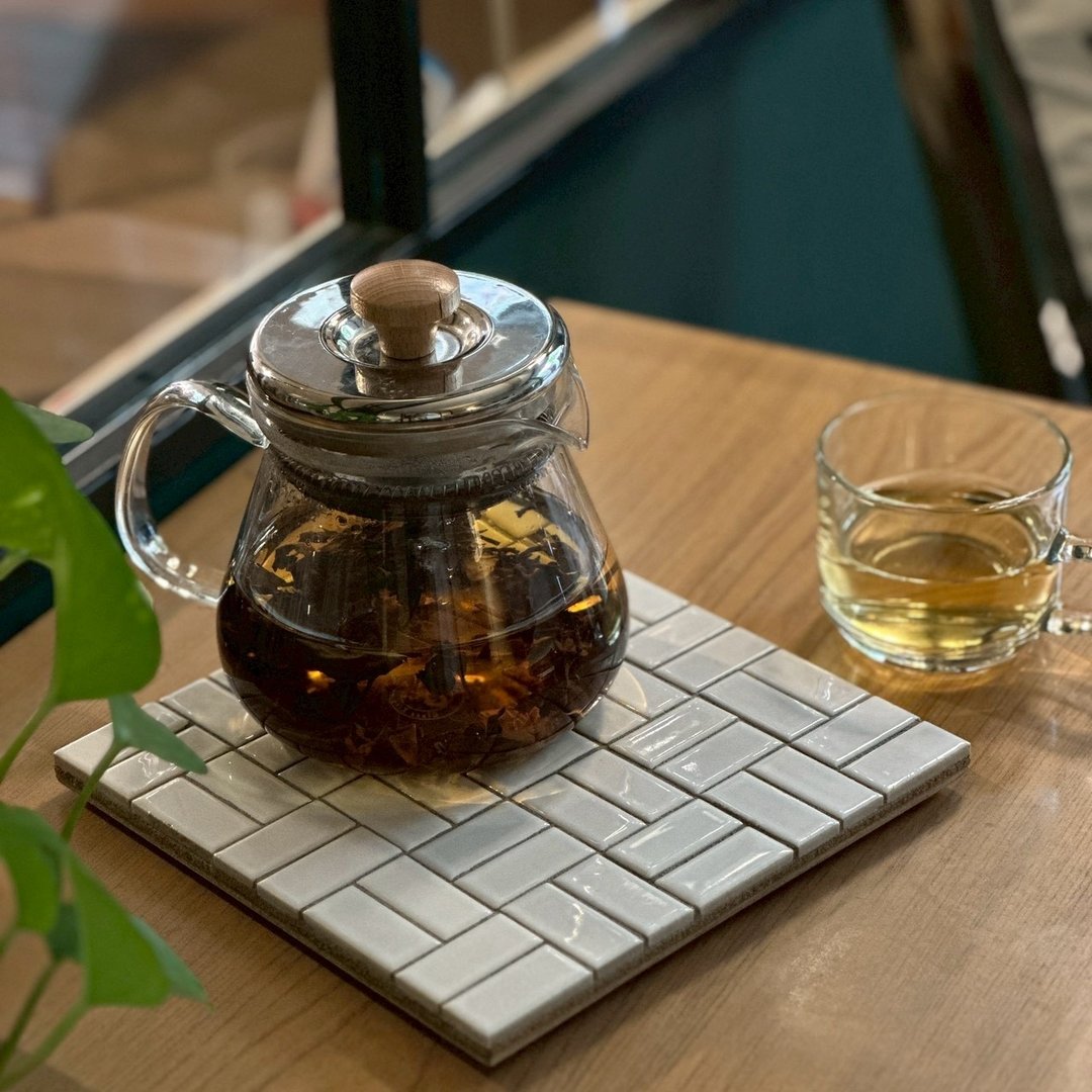 白瓷拼语系列 台湾马赛克 手作锅垫/杯垫 - 收纳用品 - 水泥 白色