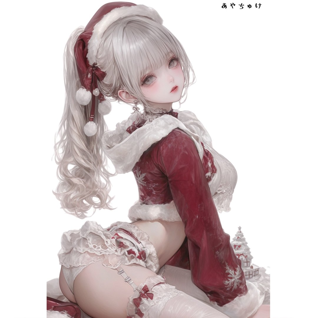【12月新品3】07-107-0024 人物贴纸 圣诞女孩 - 贴纸 - 纸 
