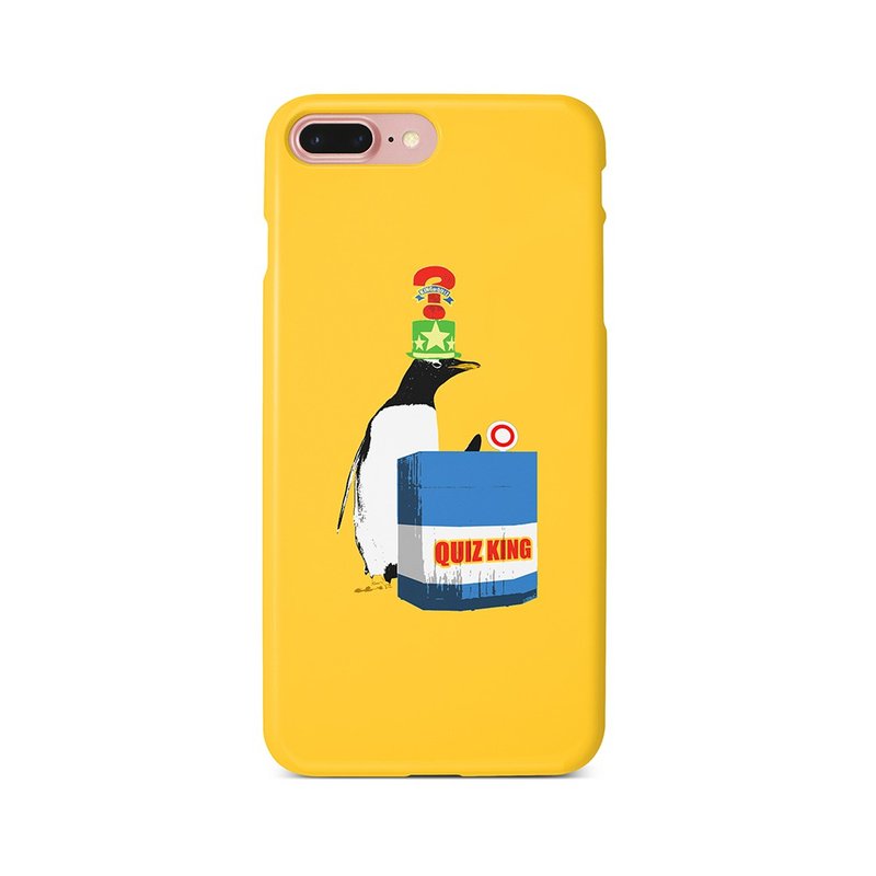 iPhone case / Quiz king - 手机壳/手机套 - 塑料 黄色