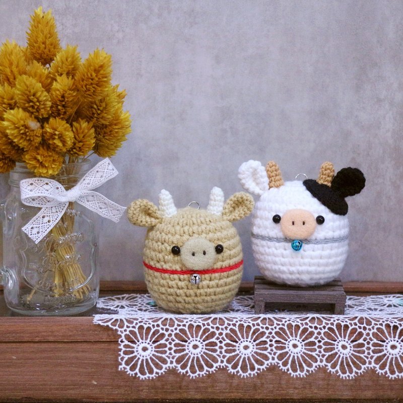 胖牛牛－钥匙圈。交换礼物 - 钥匙链/钥匙包 - 其他材质 