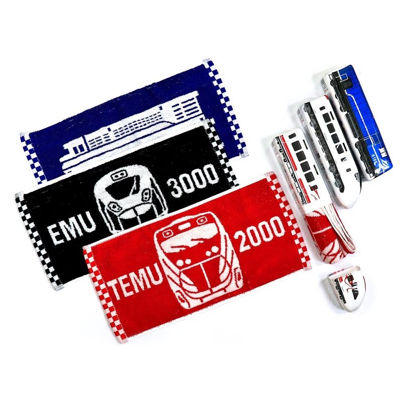 台铁火车毛巾 台湾火车系列 100%棉 台湾制造 运动毛巾 小毛巾 - 毛巾浴巾 - 棉．麻 