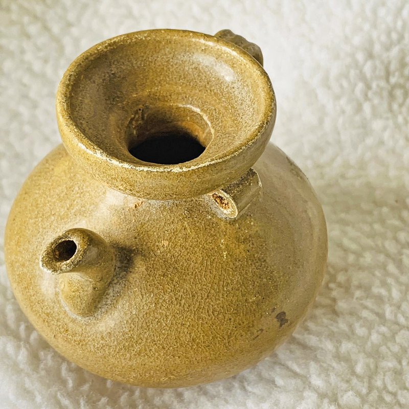 中国 宋代龙泉窑黄釉双系小执壶 │ 柔和淡雅  精巧雅致 - 茶具/茶杯 - 陶 咖啡色