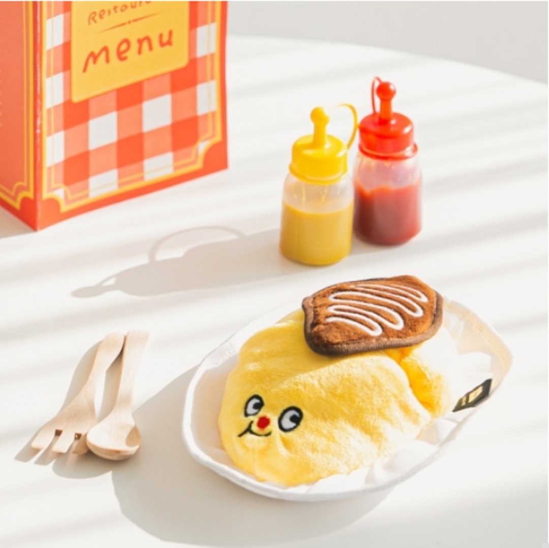 BITE ME 韩国 欧姆蛋娃娃 宠物玩具 - 玩具 - 聚酯纤维 黄色