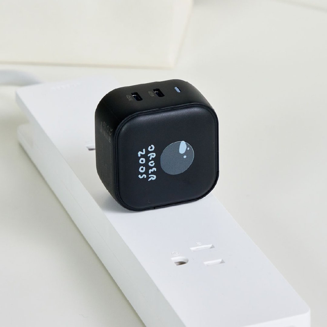 来点动物抹茶甜筒鸦 GaN 45W Type-C 双孔充电头 - 数码小物 - 塑料 多色