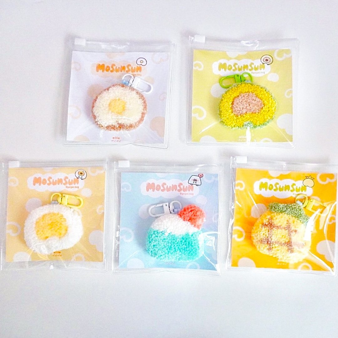 【毛神神】俄罗斯戳戳绣 Peipei招牌迷你吊饰 成品/DIY材料包 - 吊饰 - 羊毛 多色