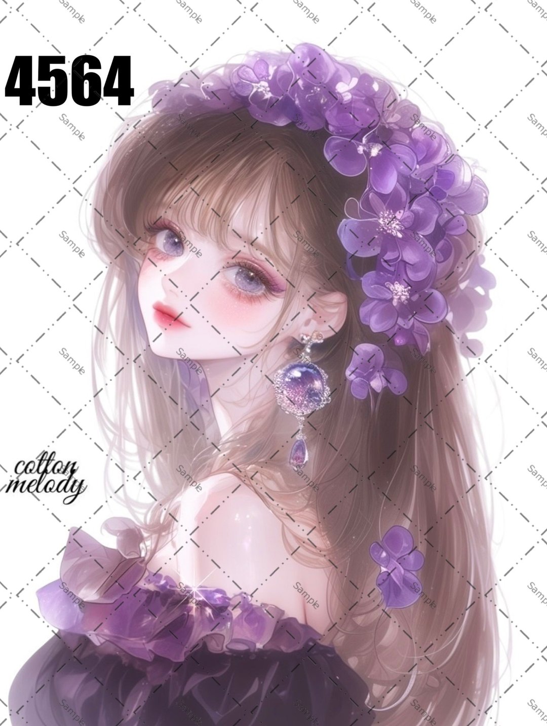 original sticker no.4564 人物贴纸 原创贴纸 原创人物贴纸 装饰贴纸 cotton melody - 贴纸 - 纸 