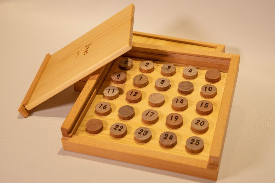 【非木不可】趣味宾果盒(25个数字 一组2盒)  丨益智游戏 - 桌游/玩具 - 木头 