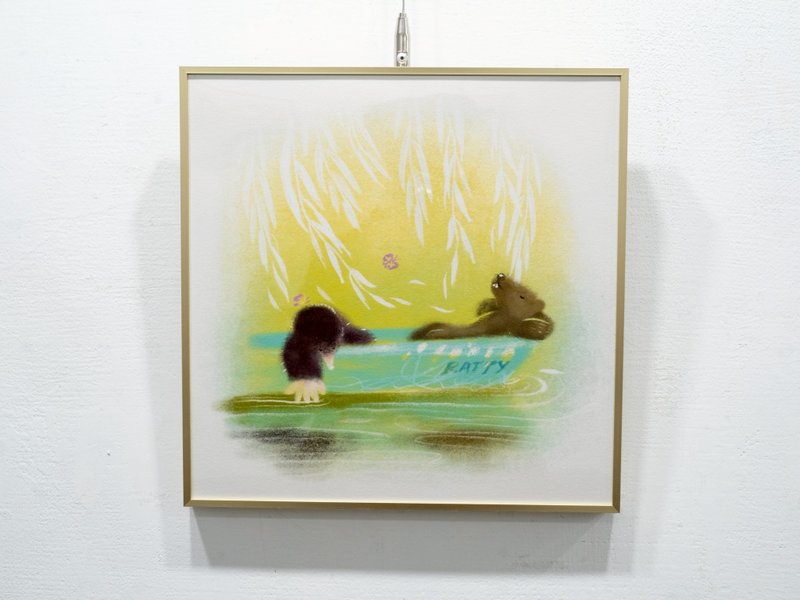 限量 / 艺术微喷复制画 / 河 / 周末 / 柳林 / 装饰 - 海报/装饰画/版画 - 纸 