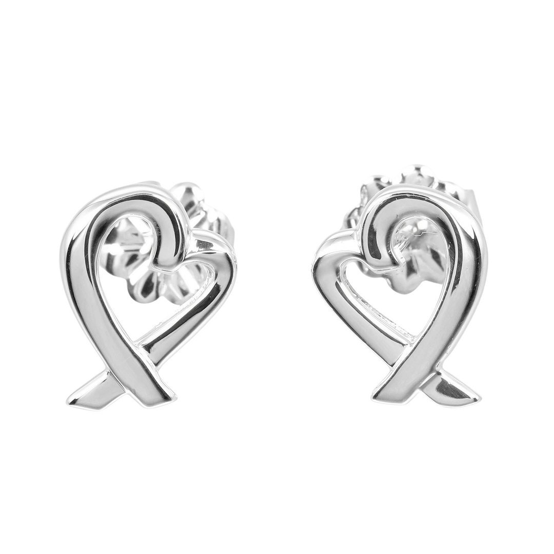 [日本直送] Tiffany & Co. 爱心耳针925银约 1.56g [二手] A 级 - 耳环/耳夹 - 银 银色