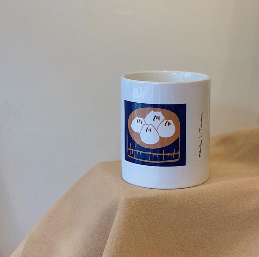 【送礼推荐】Bao马克杯  | 奈米抗UV台湾陶 + 原木杯盖 - 其他杯子 - 陶 白色