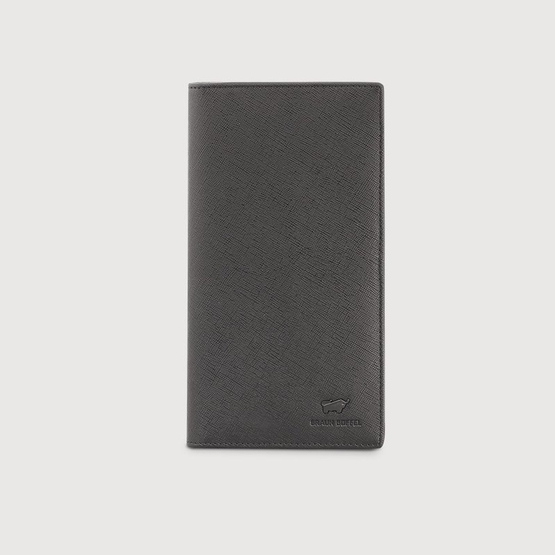 【免费升级送礼包装】艾康-A 18卡两折长夹-黑/BF571-631-BK - 皮夹/钱包 - 真皮 黑色