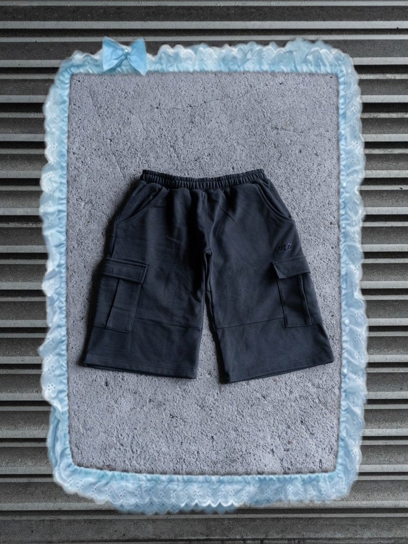 Casual Collection 七分套装裤 - 男士长裤 - 棉．麻 黑色