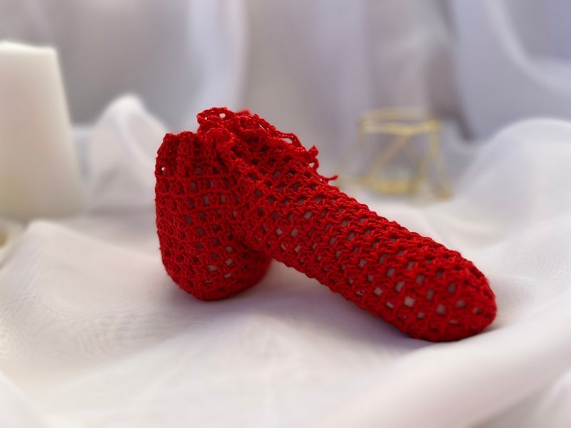 透明网眼男丁字裤。 性感红衣男内衣。 最小的覆盖范围。 男士泳 - 情趣用品 - 棉．麻 红色