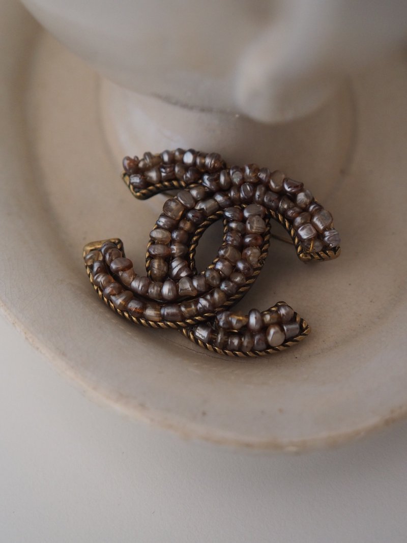 CHANEL 香奈儿 COCO 珍珠 胸针 金色 古董级 - 胸针 - 其他金属 金色