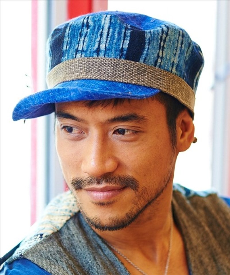 Torukia(Indigo) - 帽子 - 棉．麻 蓝色
