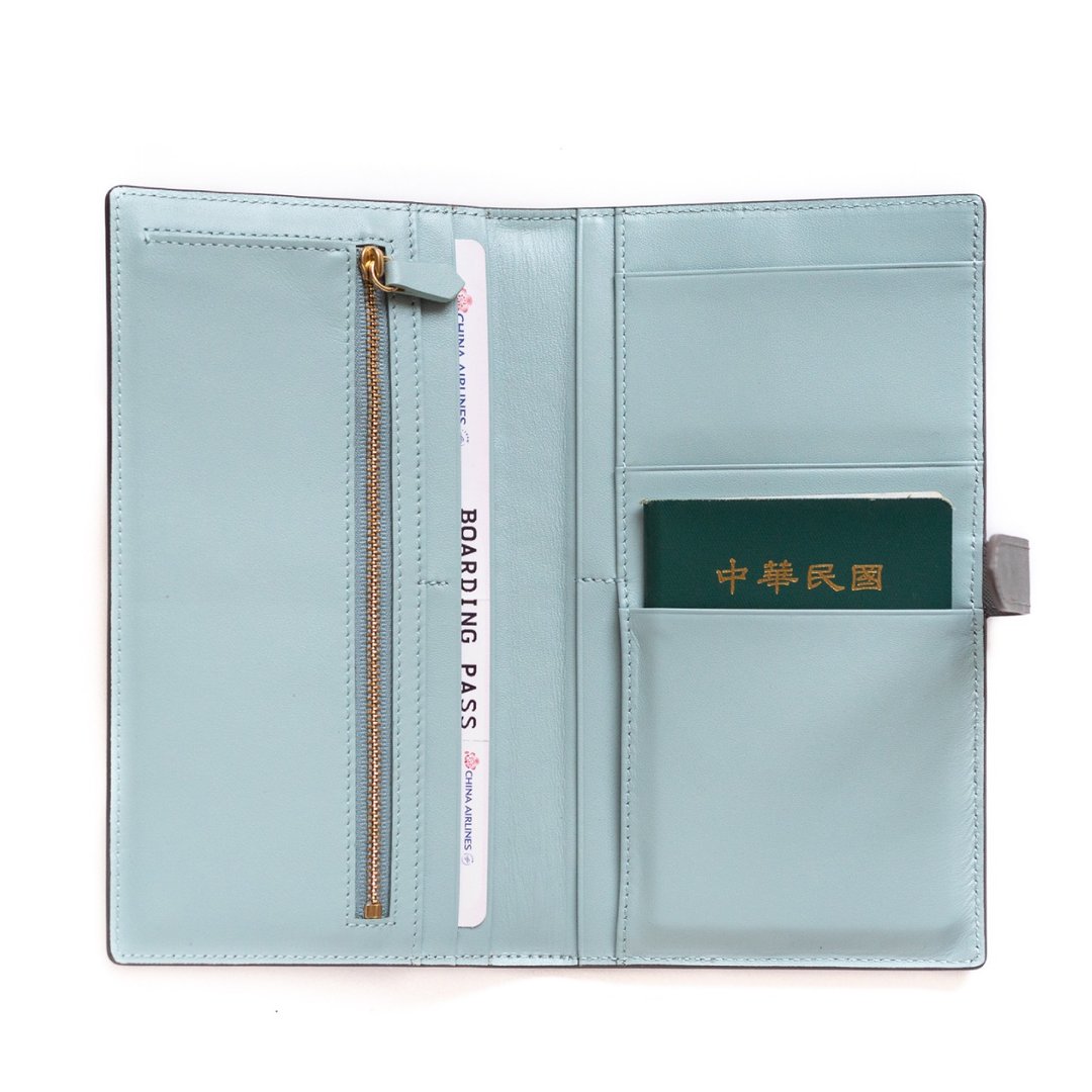 Patina 真皮手工订制 按扣 双护照夹 - 护照夹/护照套 - 真皮 多色