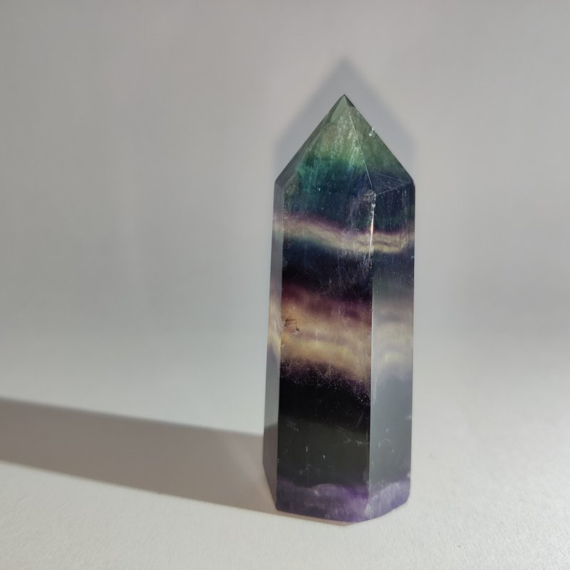 【订制品】彩萤石柱 Fluorite 【随机发货】 摆件 原石 天然水晶 - 摆饰 - 水晶 