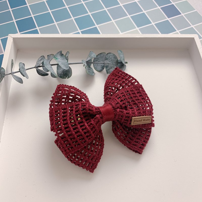 W&C手作 || sweetheart蜜糖甜心 ||茜红 发夹 - 婴儿饰品 - 其他材质 红色