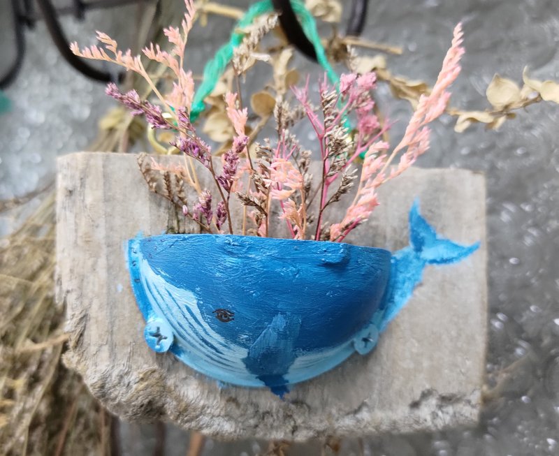 台中 植爱鲸鱼─浮球彩绘花器 (一人成团) - 植栽 - 其他材质 