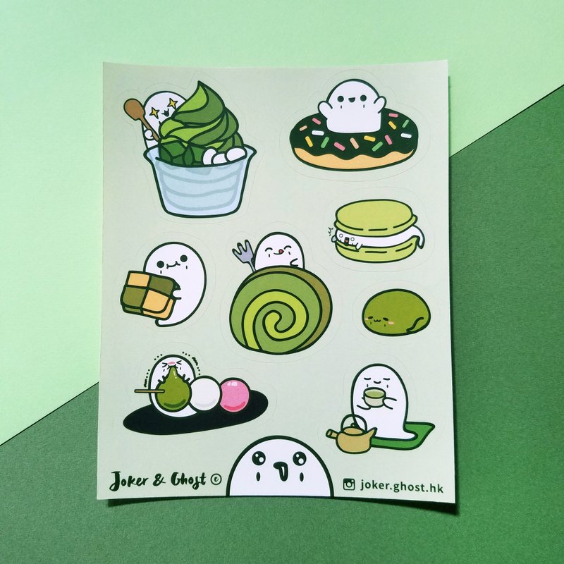 贴纸 | 抹茶之魂 - 贴纸 - 纸 绿色