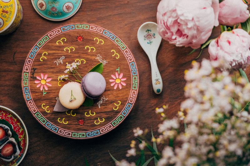 Hope-Faith-Love-Kind - Longevity Plate Size M - 盘子/餐盘/盘架 - 木头 咖啡色