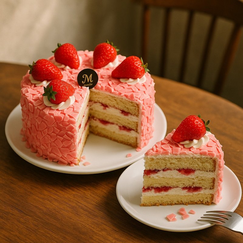 6寸莓心碎片戚风蛋糕 - 蛋糕/甜点 - 新鲜食材 