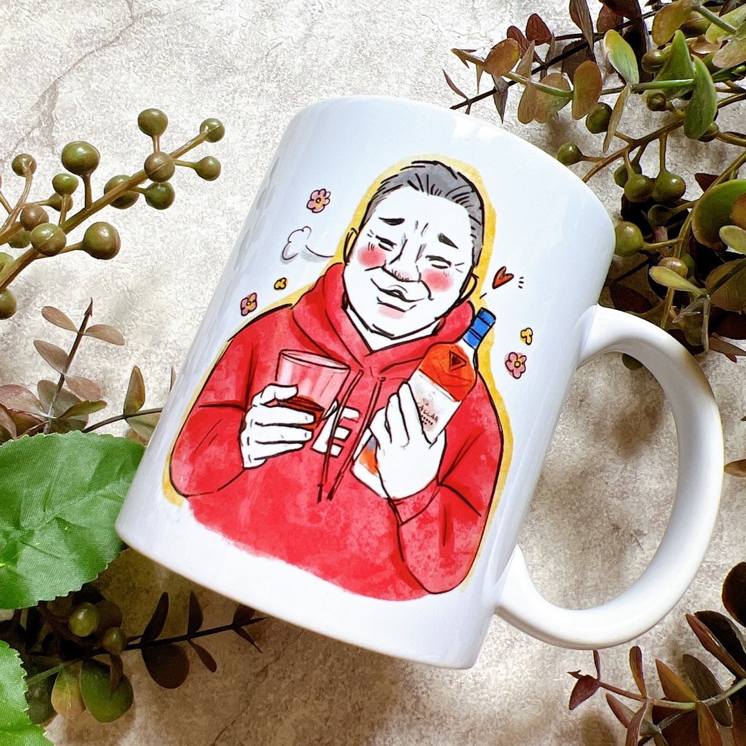 轻熟风格日系质感头像-定制化似颜绘马克杯-情侣/生日/父亲 - 订制画像 - 瓷 