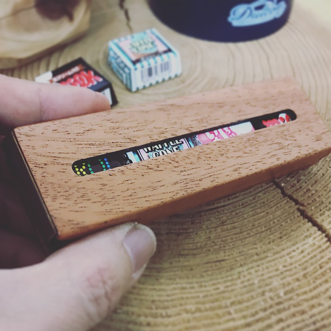 Tyrolean chocolate exclusive wooden case made of wood and leather - 其他 - 木头 