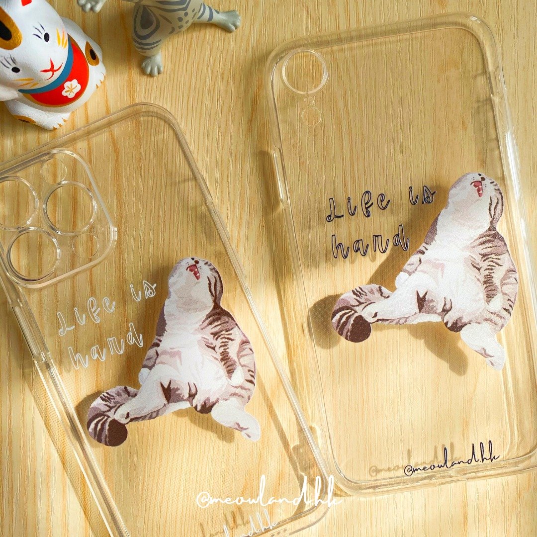 迷因猫手机壳B款 - 手机壳/手机套 - 塑料 多色
