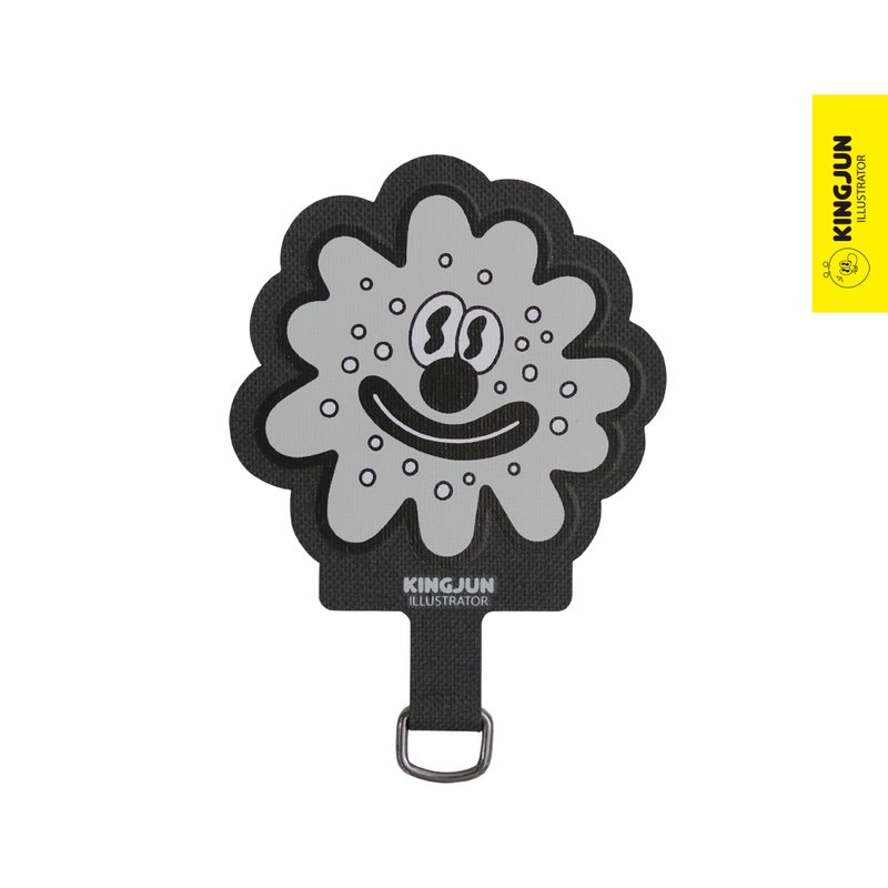 KINGJUN 手机夹片 病毒花 - 手机配件 - 聚酯纤维 灰色