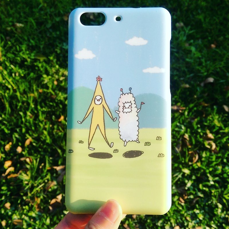 蕉星与绵绵散步－手机壳 - 手机壳/手机套 - 塑料 多色