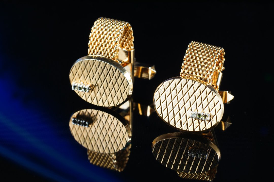 【C’est Cufflinks】德国严选Vintage古着袖扣 - 袖扣 - 其他金属 金色
