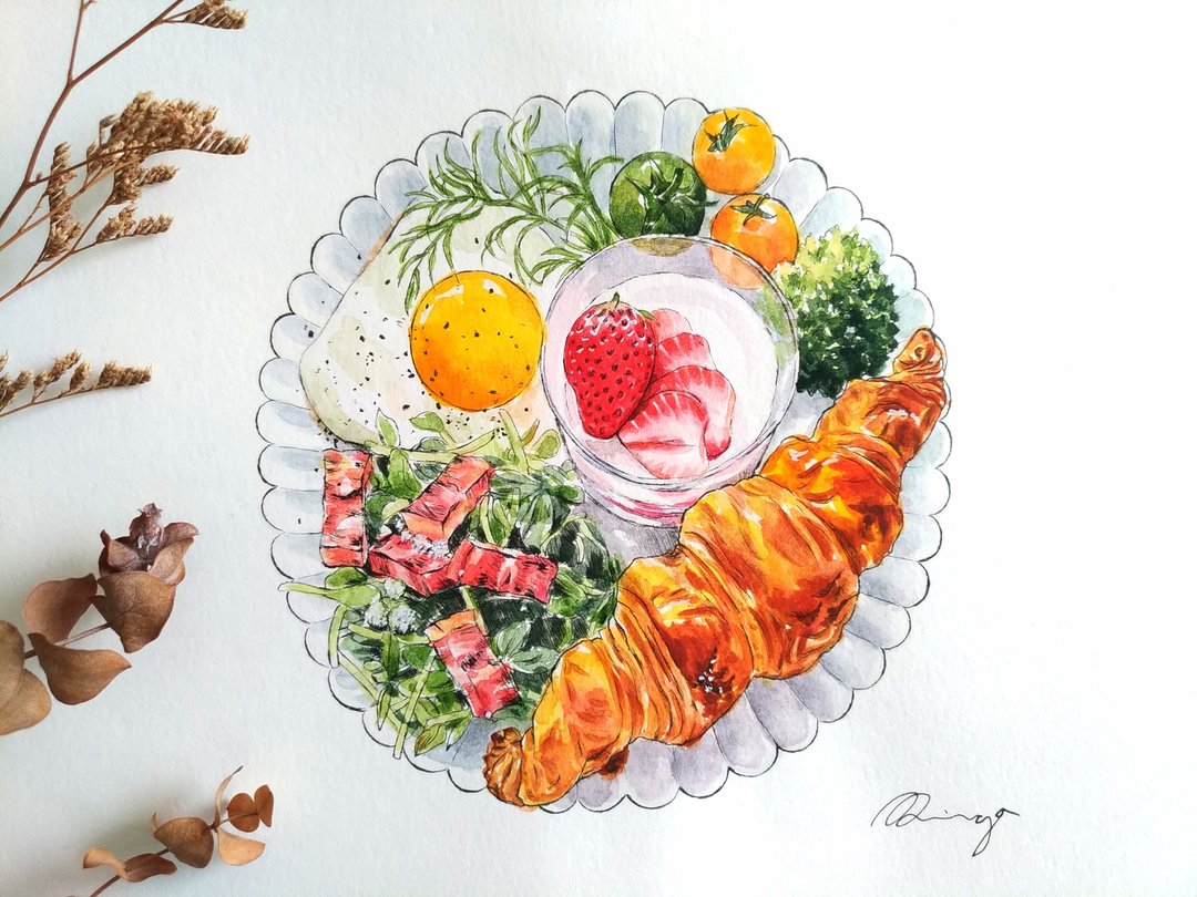 (请先私讯)在线画画课 色铅笔、水彩 一对一在线绘画课 家教 - 插画/绘画/写字 - 纸 