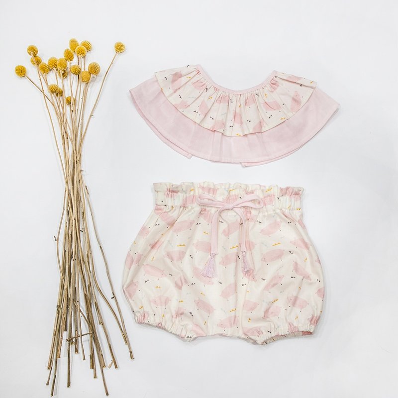 my little star 猪光宝盒 有机棉手作弥月礼盒 - 满月礼盒 - 棉．麻 粉红色