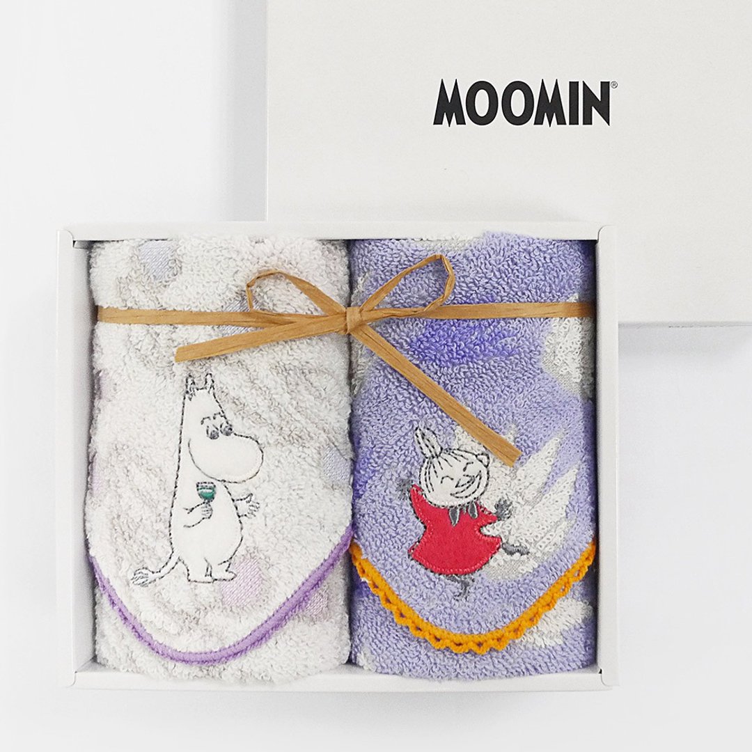 日本丸真 Moomin 绽放派对礼盒 - 毛巾浴巾 - 棉 